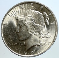 1922 P US Antique Silver PEACE DOLLAR United States Coin LIBERTY