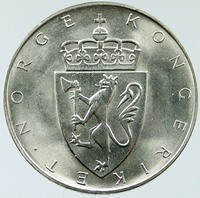 1964 NORWAY Constitution 150th 0.57oz SILVER 10 Kronor Coin