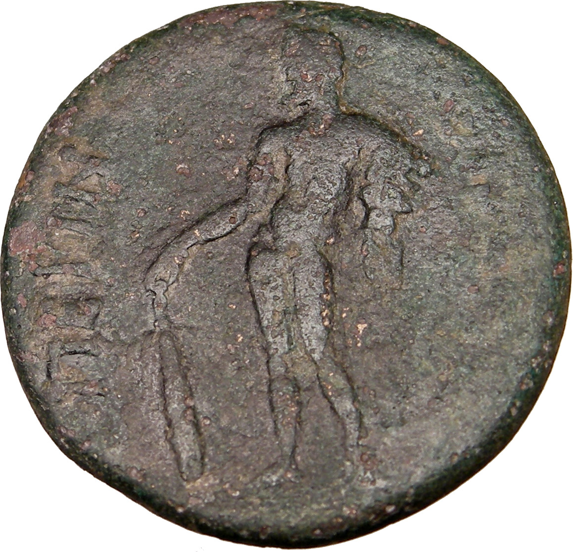 Domitian 81AD Large Ancient Roman Coin Nude Hercules of Perinthus RARE