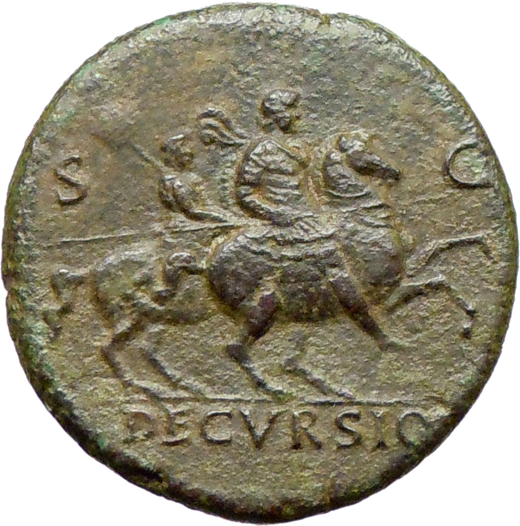 NERO on HORSEBACK Decvrsio SESTERTIUS 66AD Roman Coin | eBay