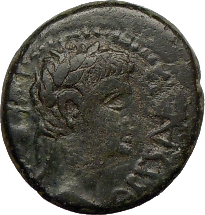 AUGUSTUS & TIBERIUS as Caesar 4 14AD Authentic Ancient Thessalonica 