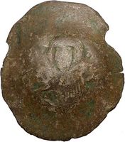 JOHN II Comnenus 1118AD Large Ancient Billon BYZANTINE Coin JESUS 