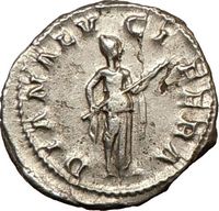 GORDIAN III 240AD Denarius Ancient Silver Roman Coin DIANA TORCH 