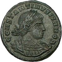 CONSTANTINE II Jr. 337AD Authentic Ancient Genuine Roman Coin Legions 