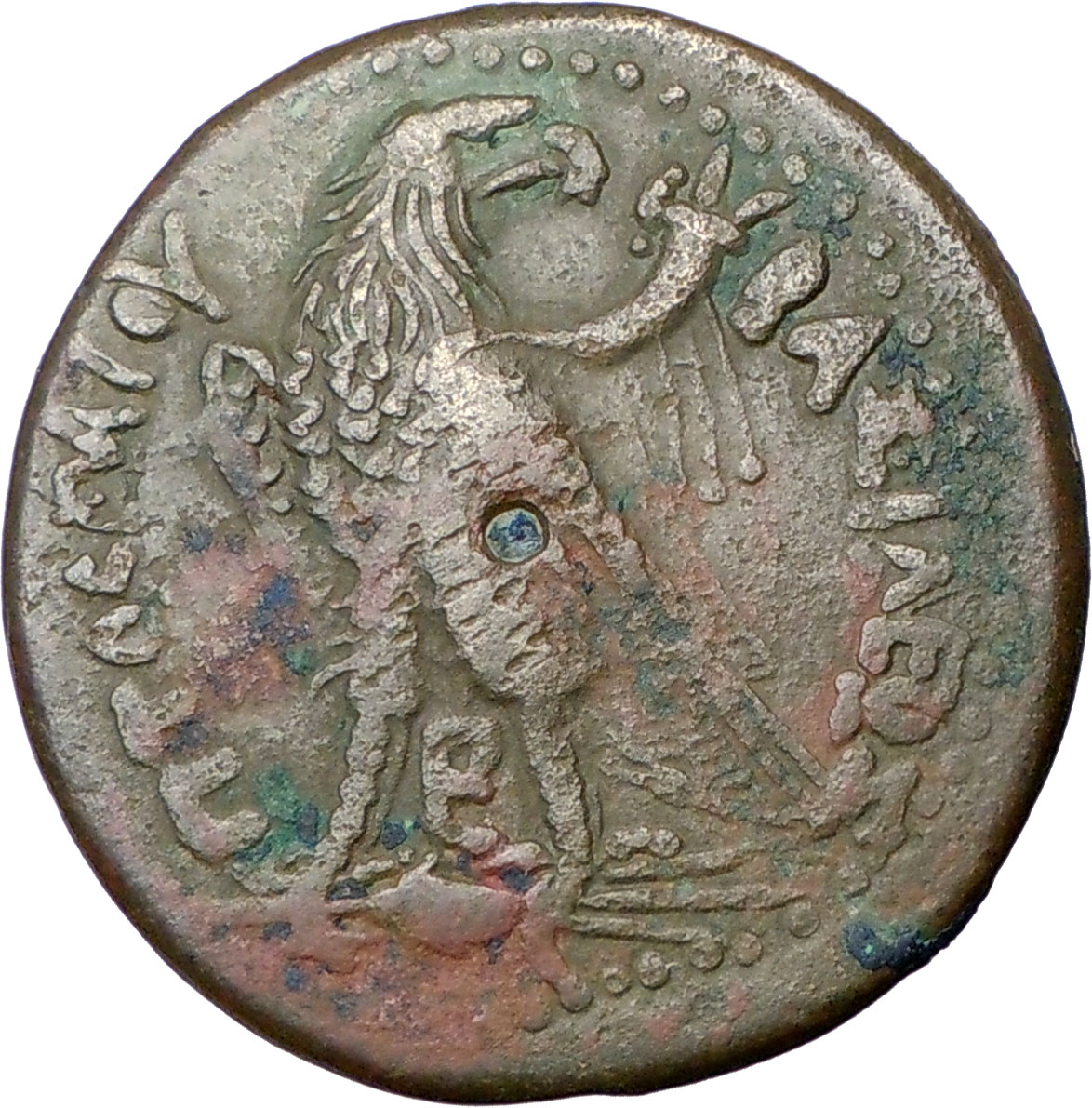 PTOLEMY III Euergetes 246BC HUGE Greek EGYPTIAN Ancient Coin Zeus Eagle ...