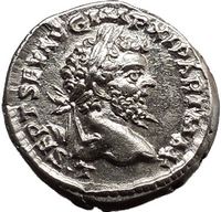 SEPTIMIUS Severus 198AD Ancient Silver Roman Coin Moneta Protectress