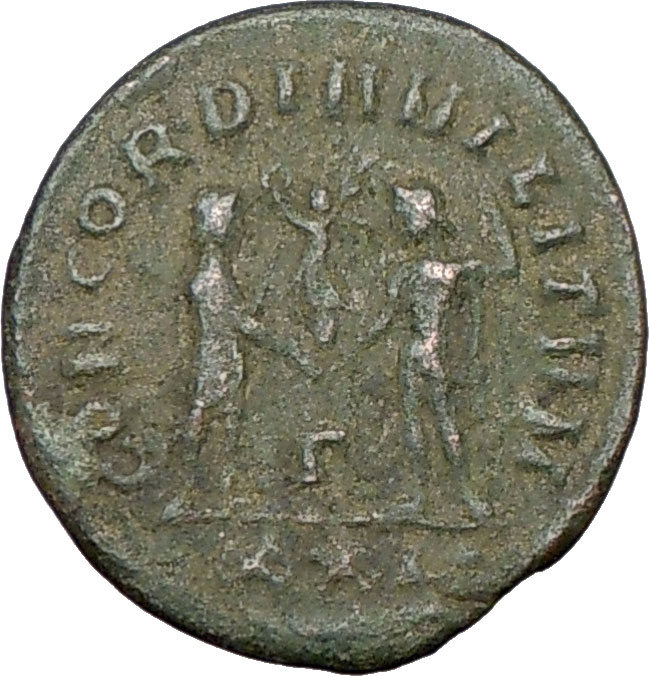 Diocletian 286AD Authentic Genuine Ancient Roman Coin Jupiter Victory