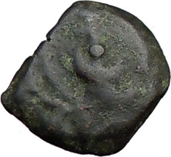   JANNAEUS 103BC Jerusalem Genuine Ancient Coin Upside down Anchor STAR