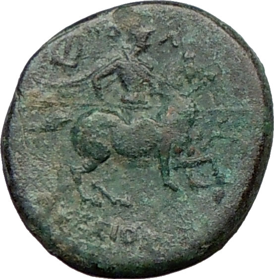 COLOPHON Ionia 320BC Apollo Horseman Rare Ancient Greek Coin  