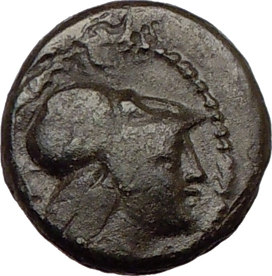 THESSALONICA Macedonia 187BC Authentic Ancient Greek Coin Athena HORSE ...