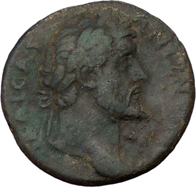 Antoninus Pius 138AD Macedonia Zeus Thunderbolt Authentic Ancient 