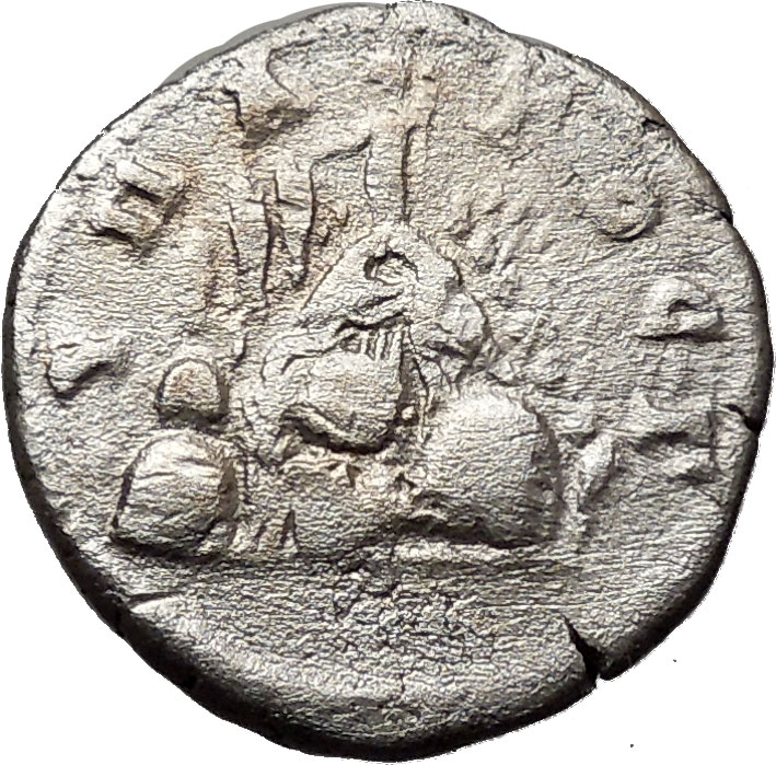 MARCUS AURELIUS 163AD Caesarea Ancient Silver Roman Coin Mt. Argaeus 