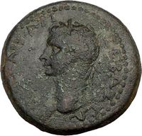 CALIGULA & King RHOMETALCES III 38AD Authentic Genuine Ancient Roman 