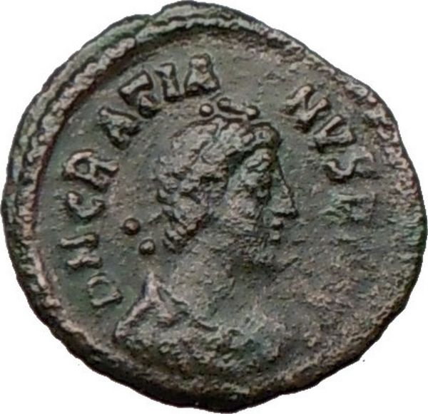 Gratian 367AD Authentic Genuine Ancient Roman Coin Wreath