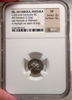 Histiaia Euboia Nymph NGC Certified VF 300BC Genuine Ancient Silver 