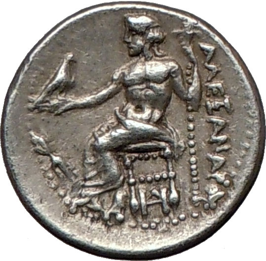 ALEXANDER III the GREAT Hercules & Zeus 325BC Miletos Ancient Silver ...