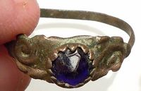 Authentic Ancient Medieval 1100AD Original Byzantine RING Stone 