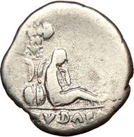 VESPASIAN Judaea Capta Trophy Jewess 69AD Authentic Ancient Silver 