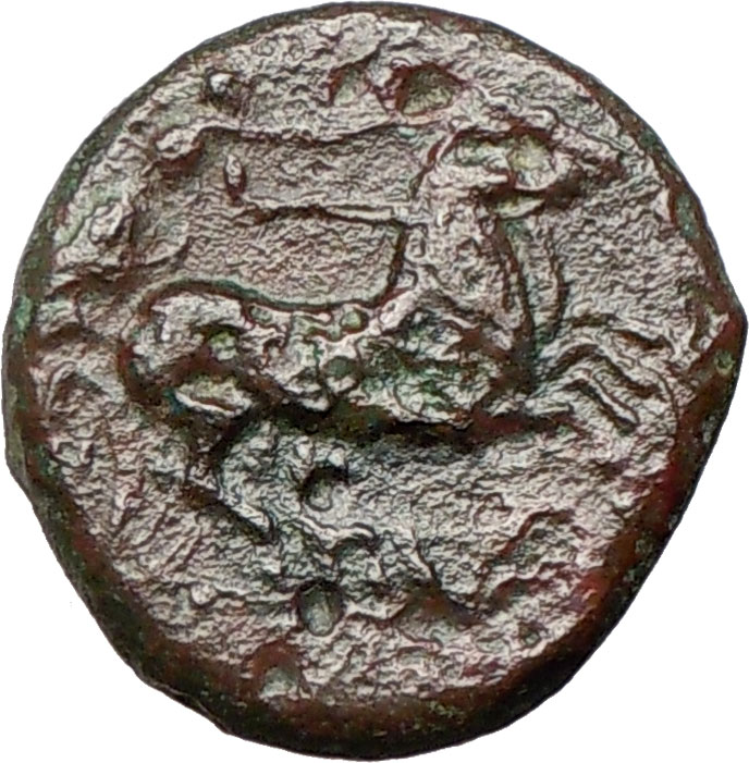 Syracuse in Sicily 212BC Zeus & Nike Horse Chariot Ancient Greek Coin ...