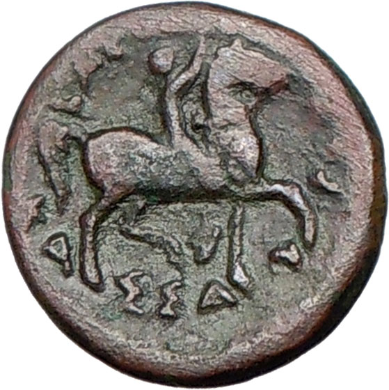 Cassander 319BC Macedonian King Hercules Horse Authentic Ancient Greek 