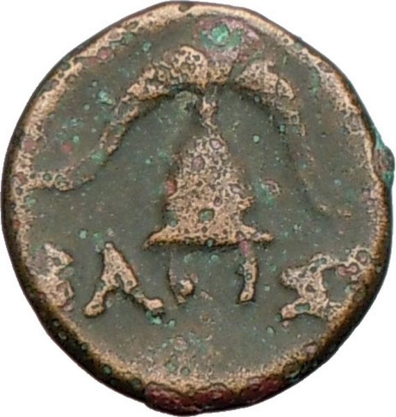   king demetrius i poliorcetes 294 288 b c bronze 16mm 3 83 grams