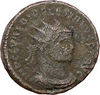 DIOCLETIAN 286AD Authentic Ancient Genuine Roman Coin JUPITER Victory 
