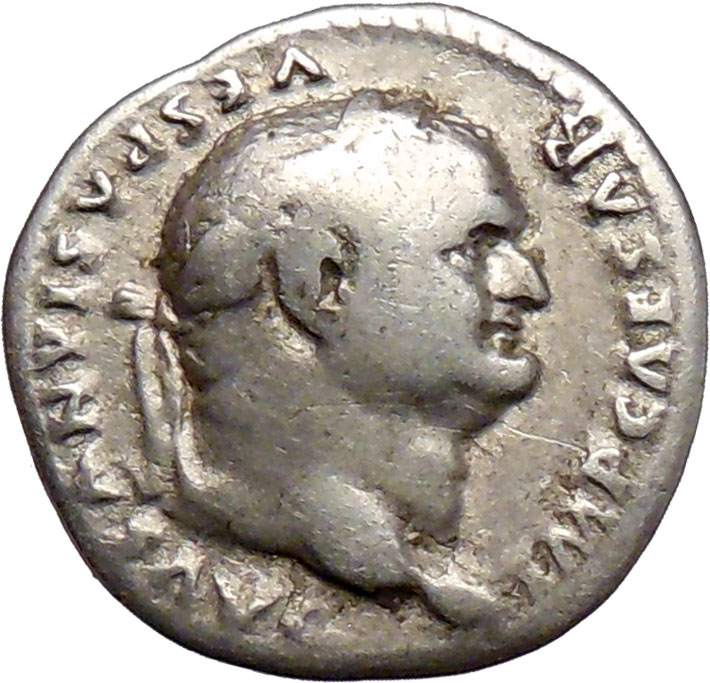 VESPASIAN 77AD Rare Ancient Silver Denarius Coin Yoke of oxen i28738 | eBay