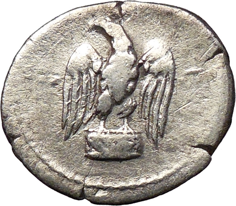 VESPASIAN 76AD Rare Authentic Ancient Silver Denarius Roman Coin EAGLE