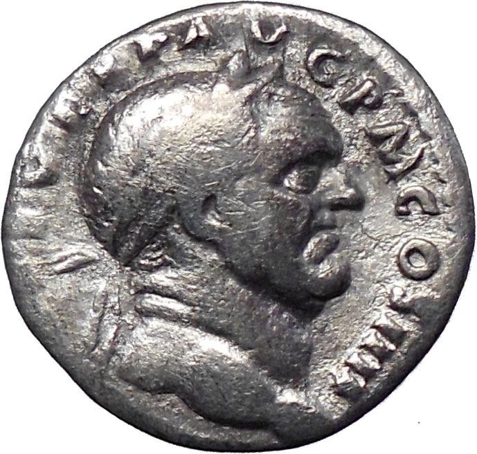 Vespasian 72AD JUDAEA CAPTA Rare Ancient Silver Roman Coin Victory w ...