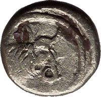 KOLCHIS 5th Century BC Ancient Silver Greek Coin Archaic Female & Bull ...