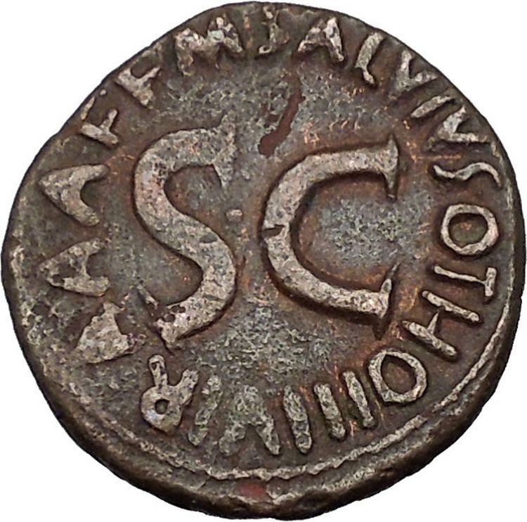 Augustus 7BC Big Authentic Ancient Roman Coin Large SC i41923 | eBay