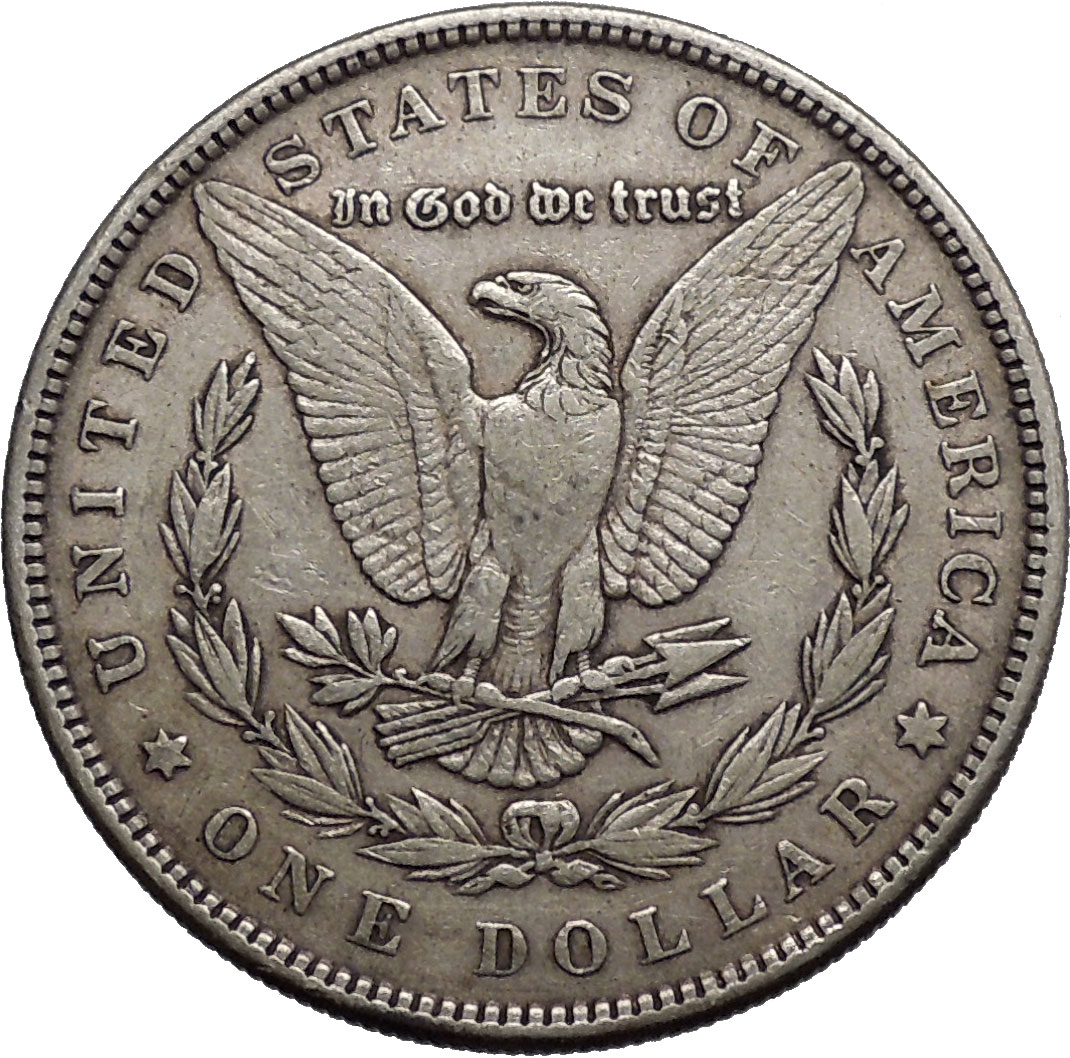 1884 Morgan Silver Dollar United States of America Large Coin with ...