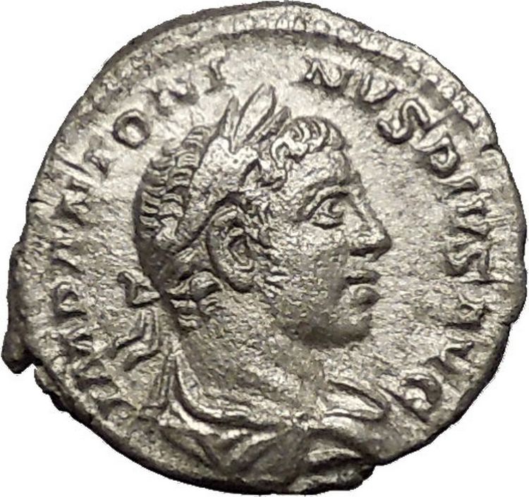 Elagabalus Bisexual Emperor 220AD Silver Ancient Roman Coin Abundantia ...