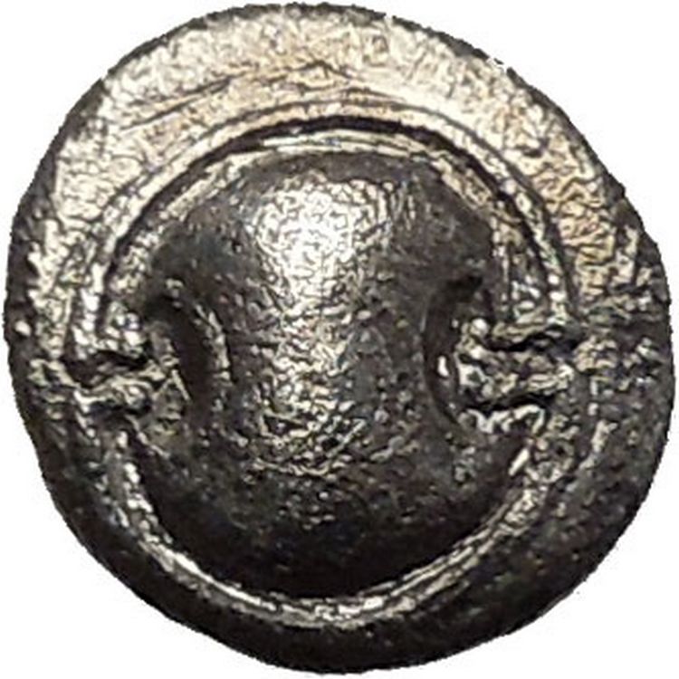 Thebes in BOEOTIA LEAGUE 275BC Shield Kantharos Vase Silver Greek Coin ...