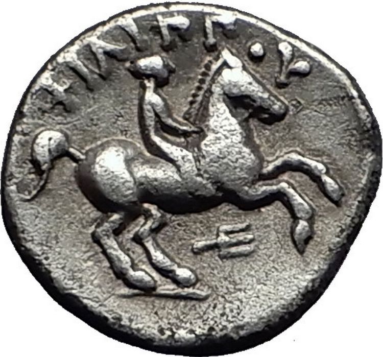 PHILIP III - KASSANDER 323BC Macedonia OLYMPIC Horse Silver Greek Coin ...