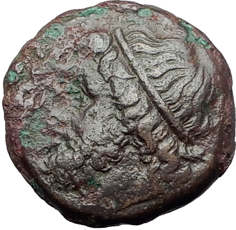 SYRACUSE SICILY 240BC King Hieron II POSEIDON DOLPHIN Trident Greek ...