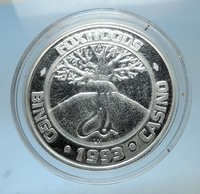 1993 FOXWOODS Casino Wildlife Series Proof Silver Bingo Medal