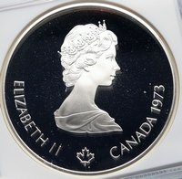 1973 CANADA Queen Elizabeth II Olympics Montreal City Silver $10