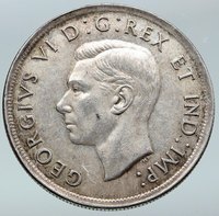 1939 CANADA Canadian Centre Block in Ottwa George VI Silver Dollar