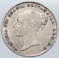 【coins victoria】 1866 UK Great Britain United Kingdom QUEEN VICTORIA Sixpence